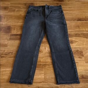 Vintage slim high rise; black wash; 28/6s